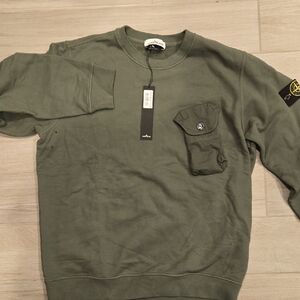 Stone Island Olive Crewneck Sweater